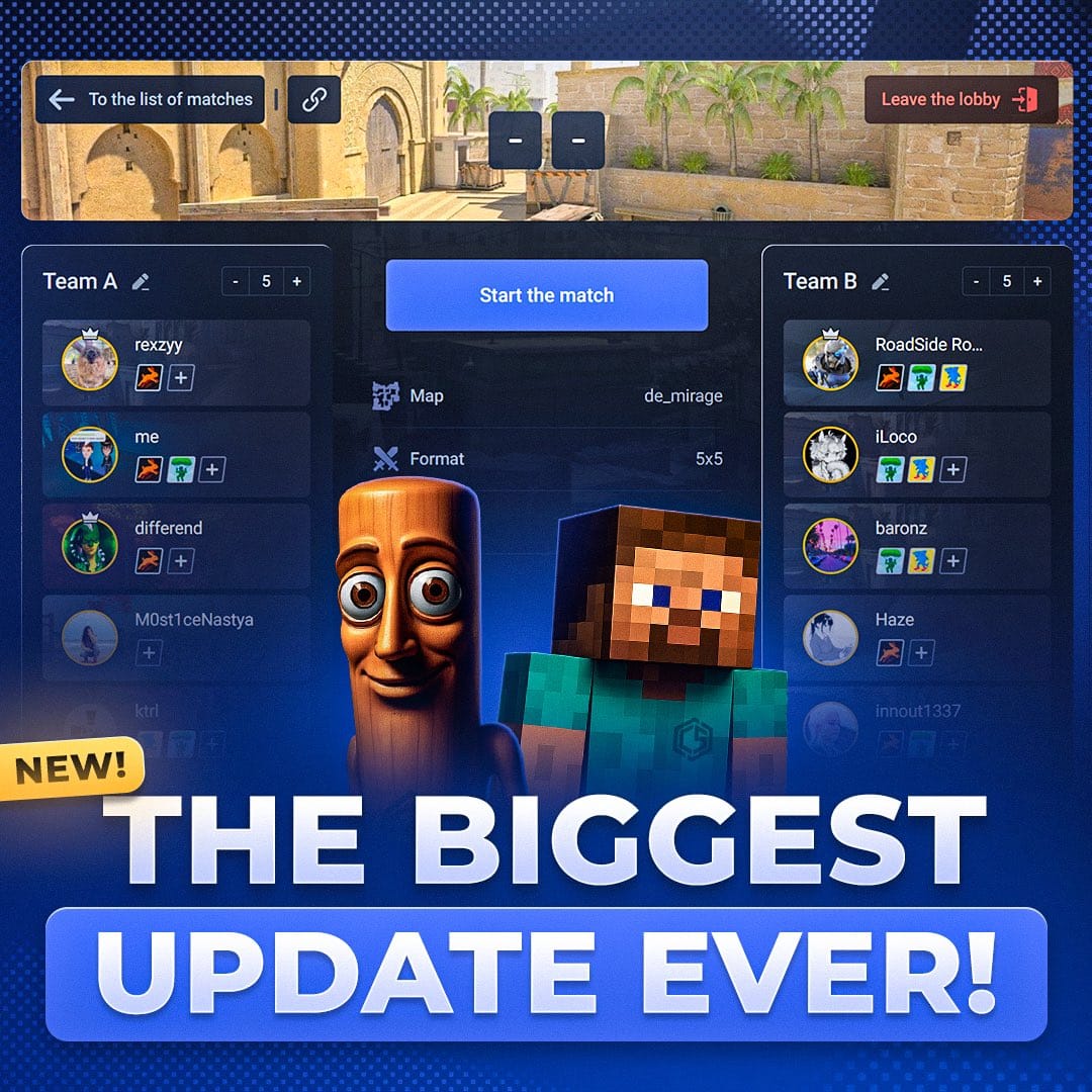 INTRODUCING CUSTOM MATCHES!